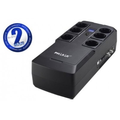 S.A.I. Phasak Kryptos 800VA / 480W USB + RJ + USB